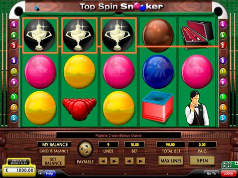 top spin snooker slot.